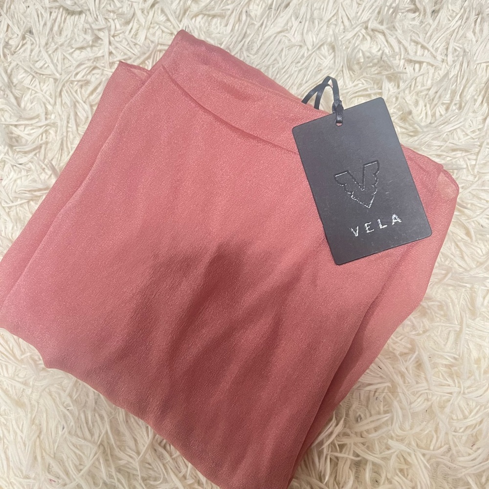 Vela Rose Gold Silk Chiffon Hijab